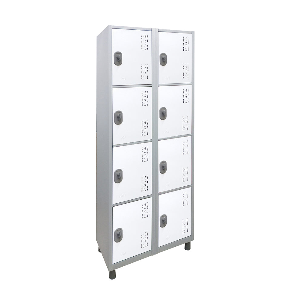 Roupeiro de Aço com 8 vãos pequenos Cores 190CM X 64,4CM X 35CM - W3