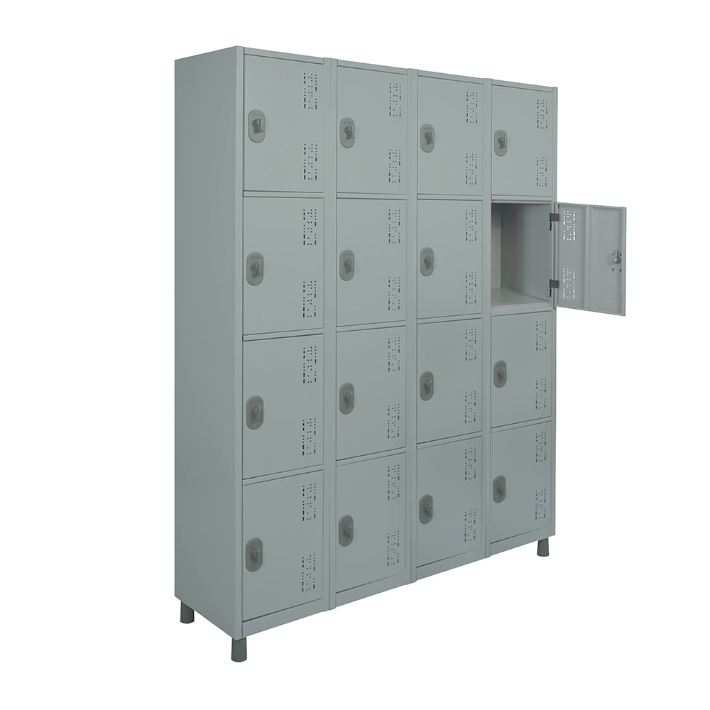 Roupeiro de Aço com 16 vãos pequenos 190CM X 128,8CM X 35CM - W3 Smart