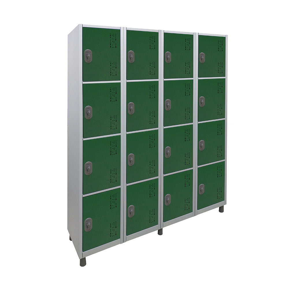 Roupeiro de Aço com 16 vãos pequenos Cores 190CM X 128,8CM X 35CM - W3