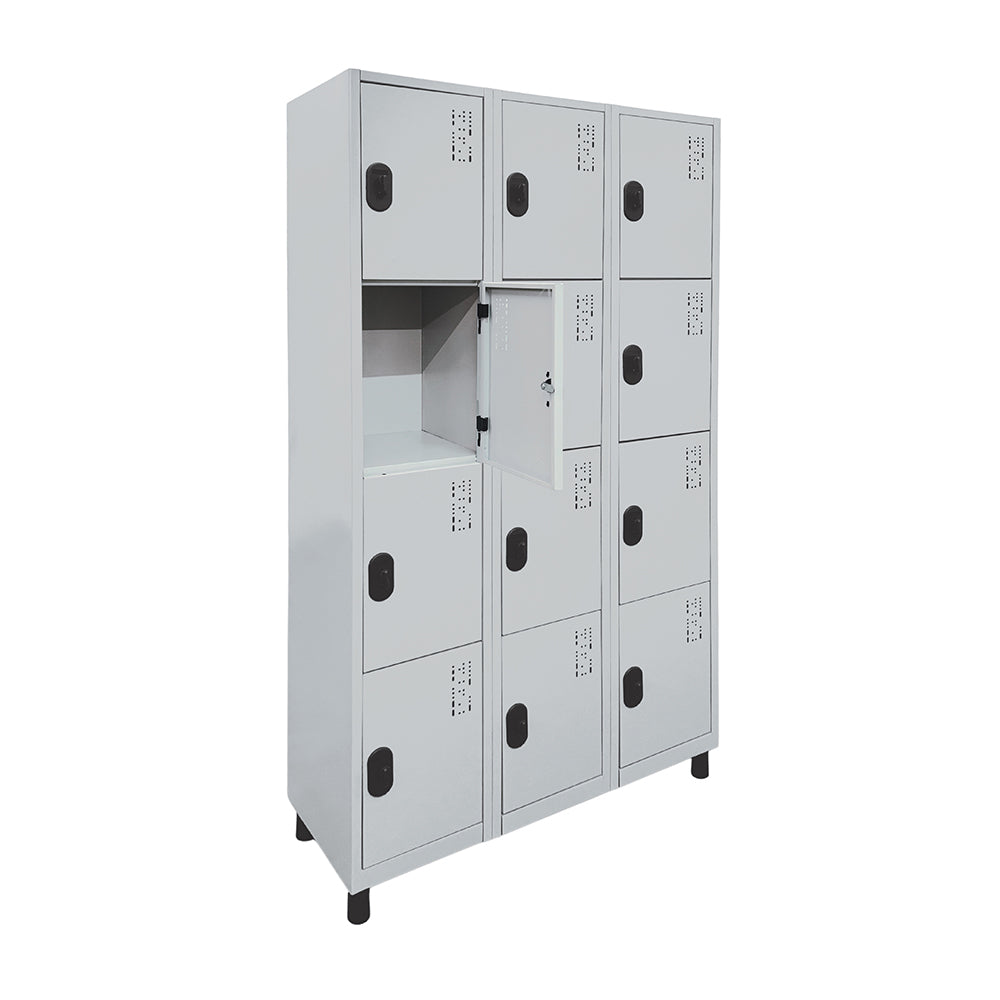 Roupeiro de Aço com 12 vãos pequenos 184,5CM X 96,6CM X 35CM - W3 POP