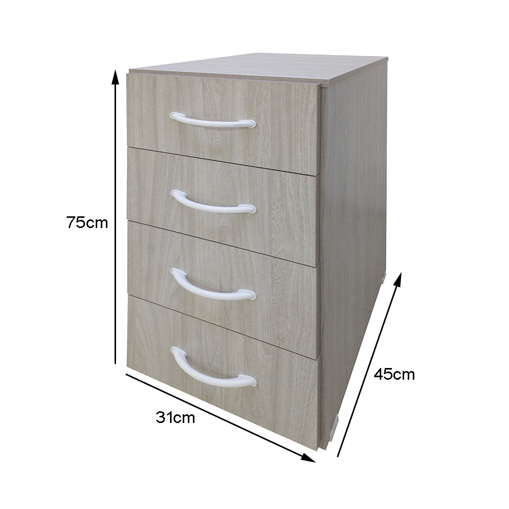 Gaveteiro fixo com 4 gavetas - SM Fênix - 75AX31LX45P