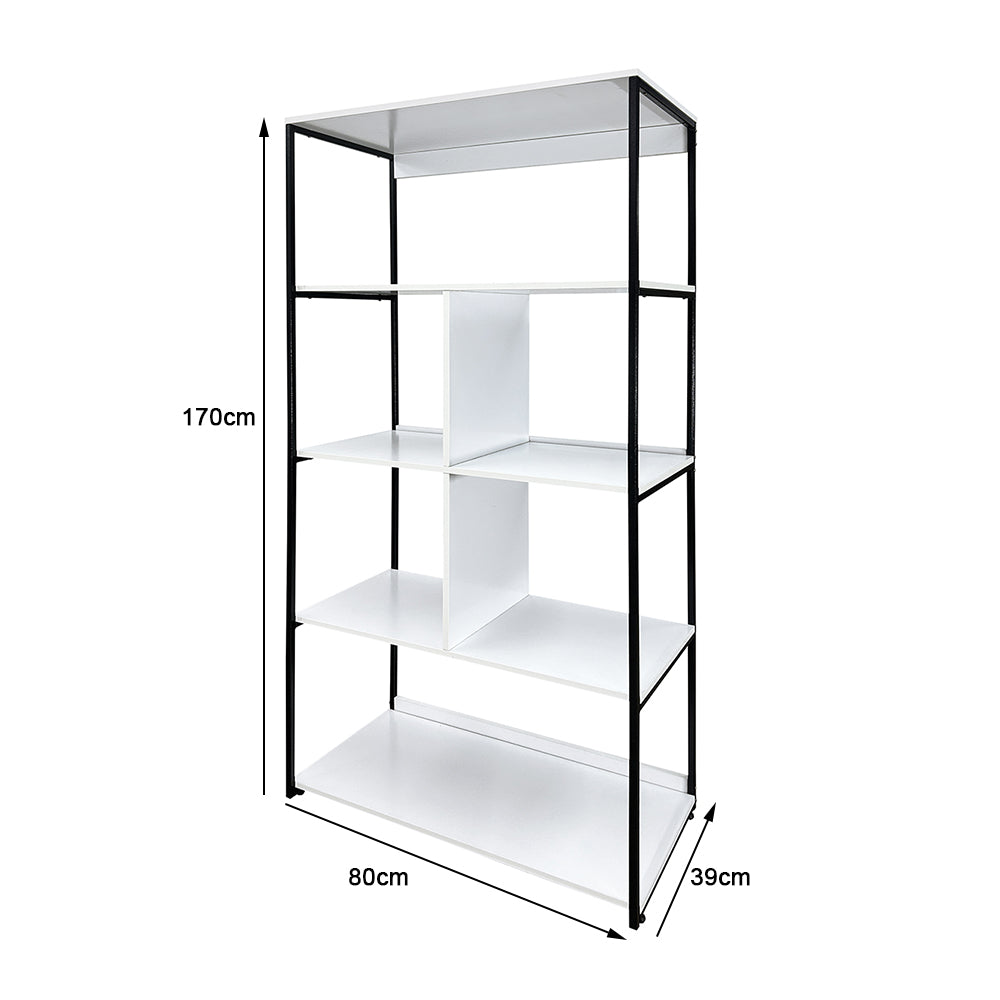 Estante alta lateral com estrutura preta - SM multiuso - 170AX80LX39P