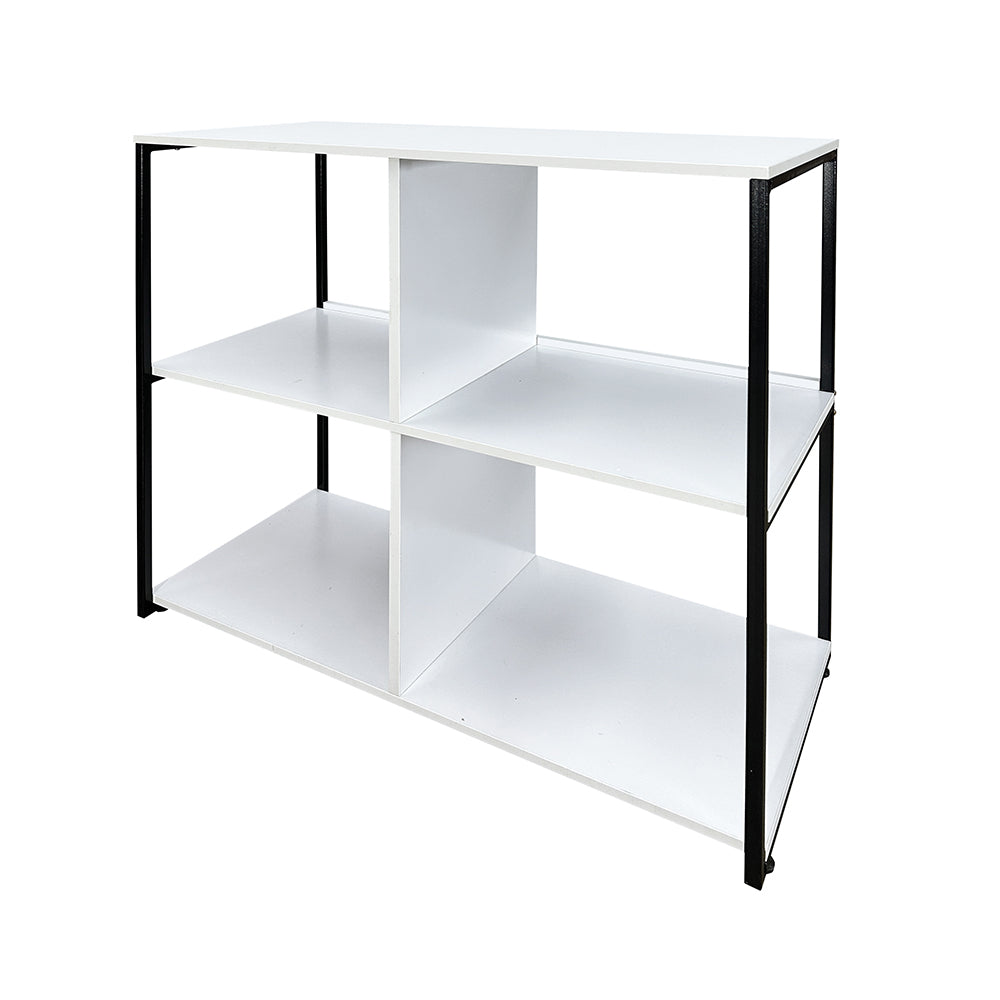 Estante baixa lateral com estrutura preta- SM Multiuso - 87AX80LX39P