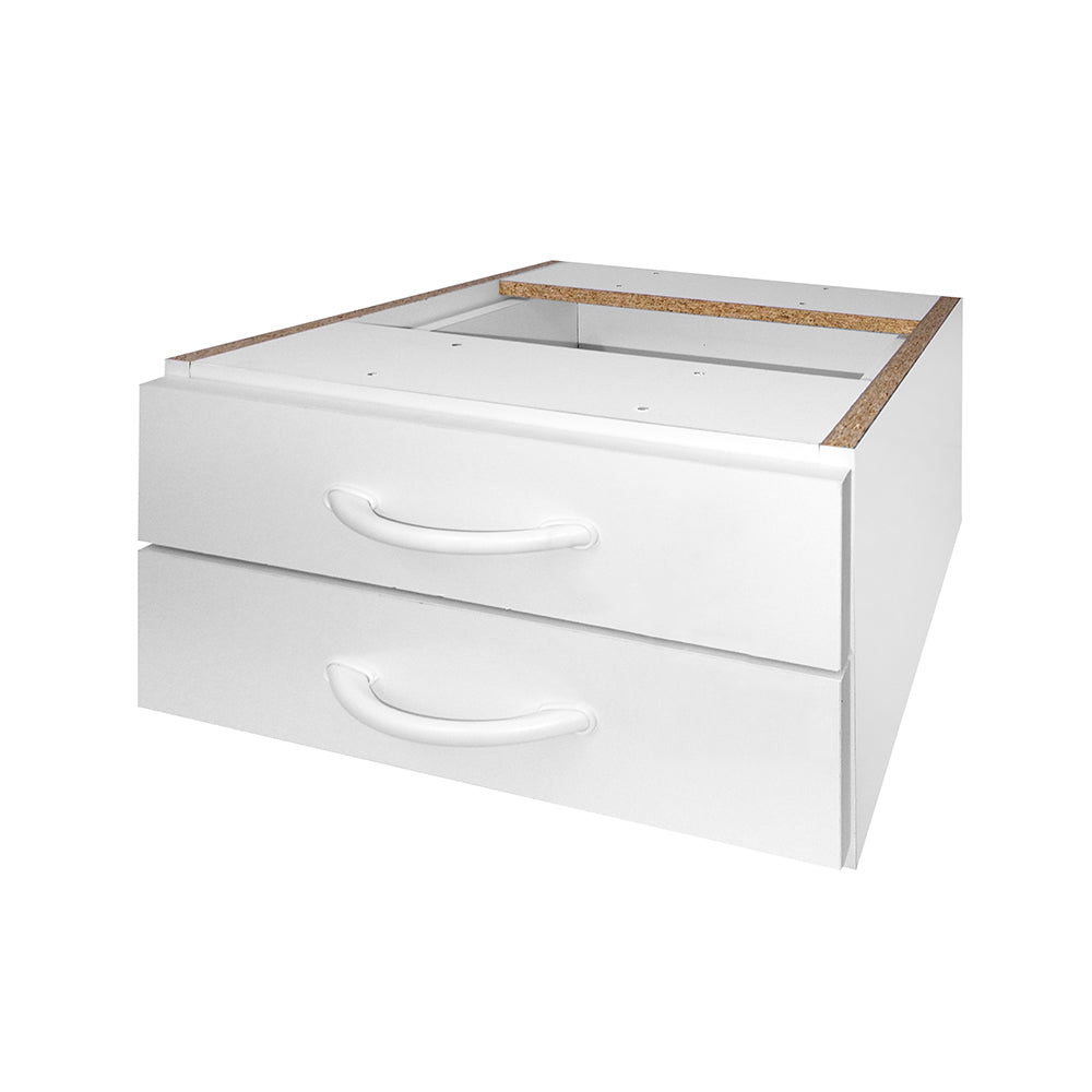 Mesa de Escritório 155cm Pé Metálico Com 2 Gavetas - SM Super Light 15MM - 74AX155LX60P