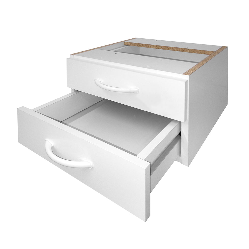 Mesa de Escritório 155cm Pé Metálico Com 2 Gavetas - SM Super Light 15MM - 74AX155LX60P