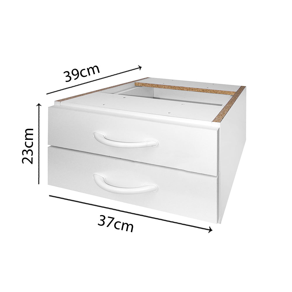 Mesa de Escritório 155cm Pé Metálico Com 2 Gavetas - SM Super Light 15MM - 74AX155LX60P