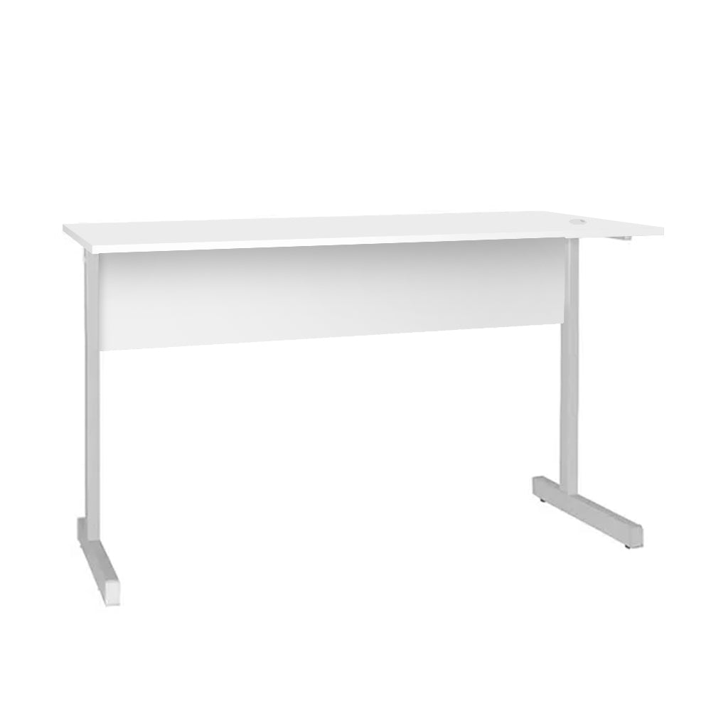 Mesa de Escritório 90cm Pé Metálico sem Gaveta com 1 passa fio - SM Super Light 15MM - 74AX90LX60P