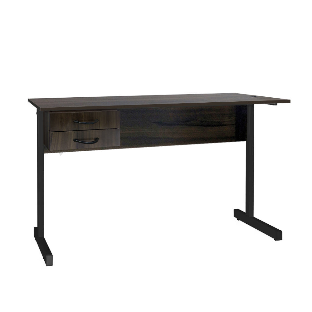 Mesa de Escritório 115cm Pé Metálico Com 2 Gavetas - SM Super Light 15MM - 74AX115LX60P