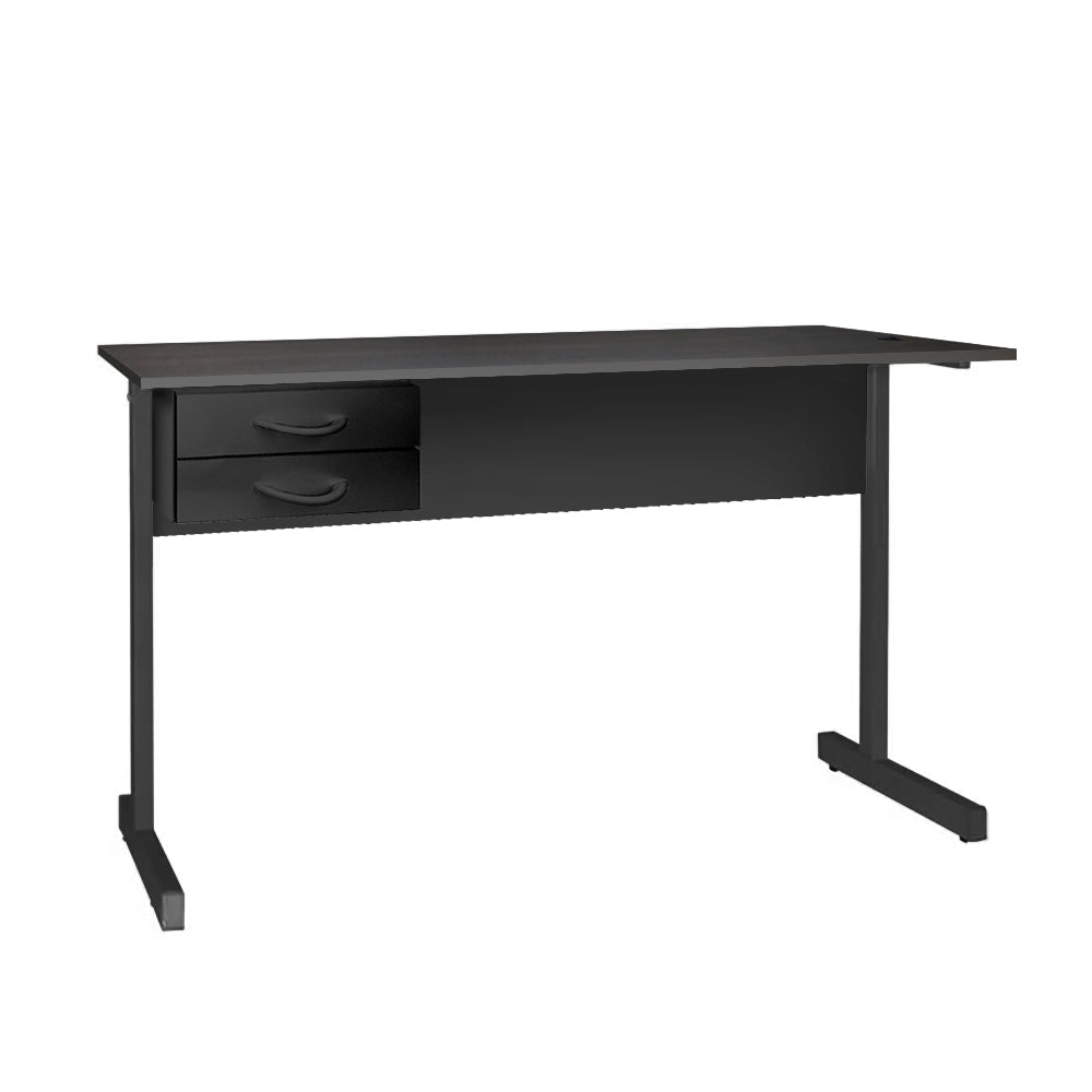 Mesa de Escritório 115cm Pé Metálico Com 2 Gavetas - SM Super Light 15MM - 74AX115LX60P