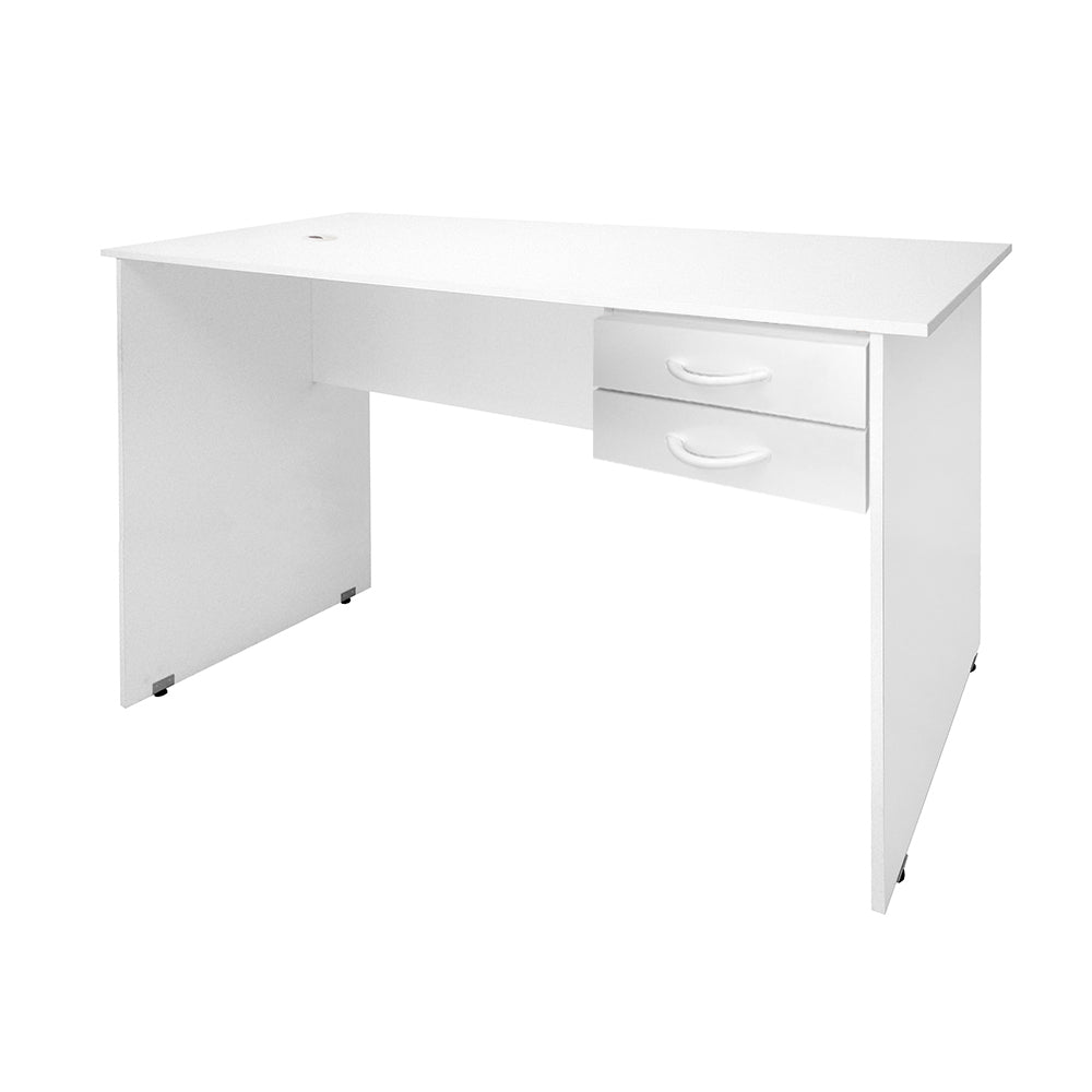 Mesa de Escritório 115cm Pé Painel Com 2 Gavetas - SM Super Light 15mm - 71AX115LX60P