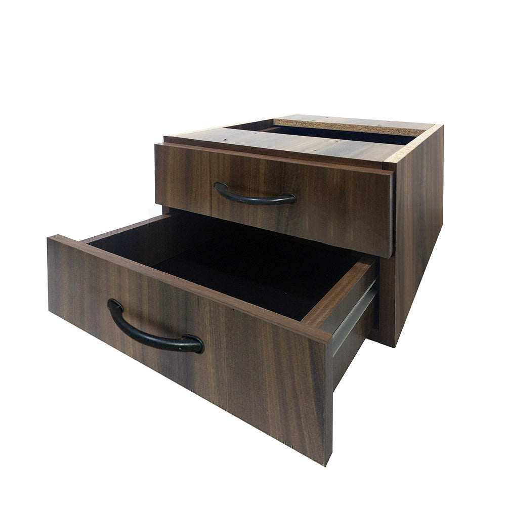 Mesa de Escritório 155cm Pé Metálico Com 2 Gavetas - SM Super Light 15MM - 74AX155LX60P