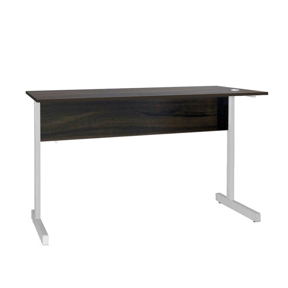 Mesa de Escritório 90cm Pé Metálico sem Gaveta com 1 passa fio - SM Super Light 15MM - 74AX90LX60P