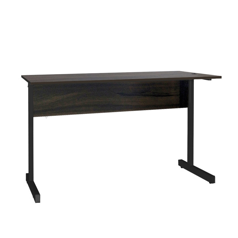 Mesa de Escritório 155cm Pé Metálico sem Gaveta com 1 passa fio - SM Super Light 15MM - 74AX155LX60P