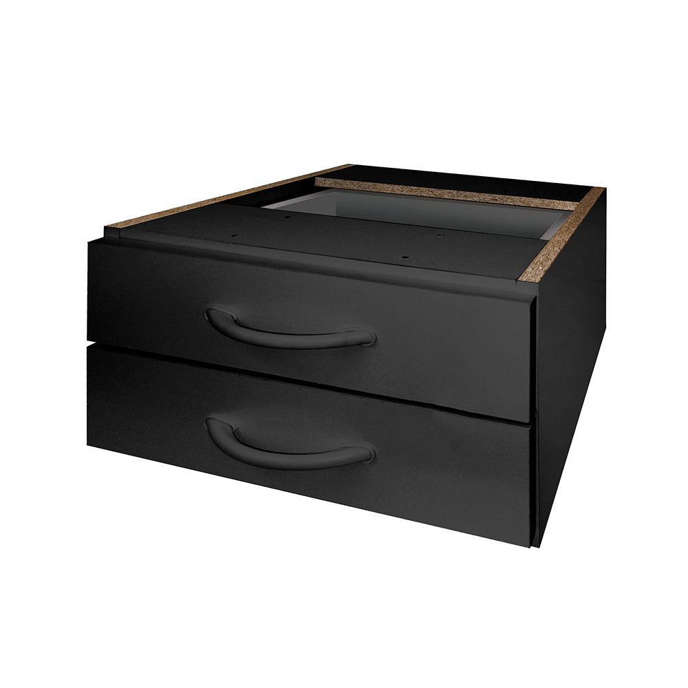 Mesa de Escritório 155cm Pé Metálico Com 2 Gavetas - SM Super Light 15MM - 74AX155LX60P