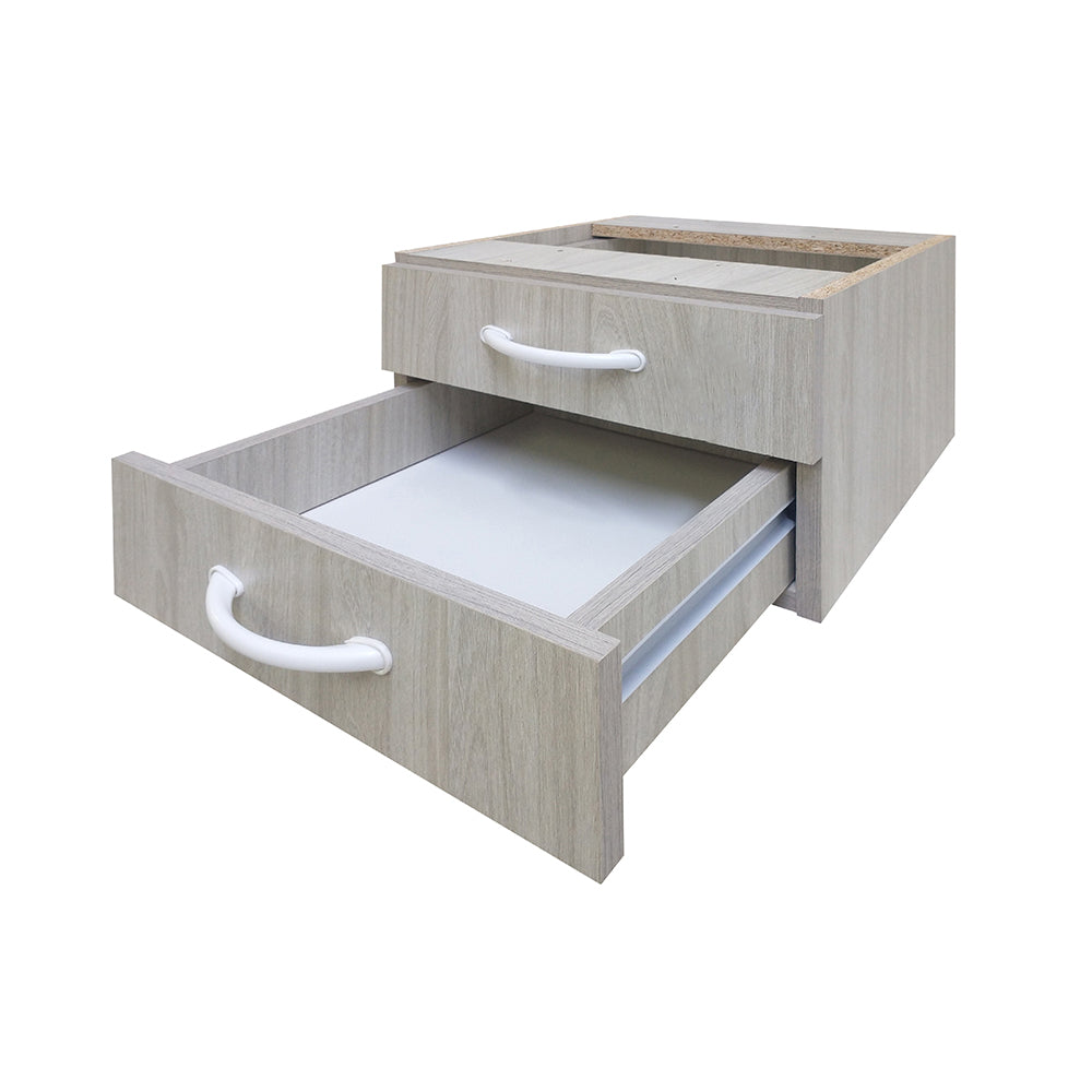 Mesa de Escritório 155cm Pé Metálico Com 2 Gavetas - SM Super Light 15MM - 74AX155LX60P