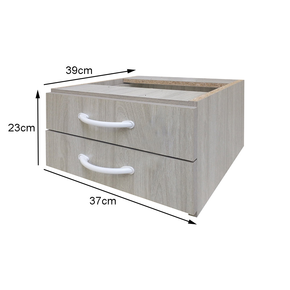 Mesa de Escritório 155cm Pé Metálico Com 2 Gavetas - SM Super Light 15MM - 74AX155LX60P