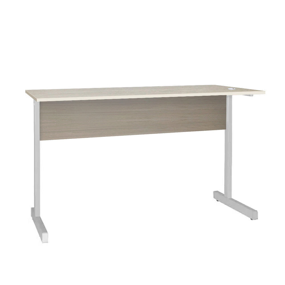 Mesa de Escritório 155cm Pé Metálico sem Gaveta com 1 passa fio - SM Super Light 15MM - 74AX155LX60P