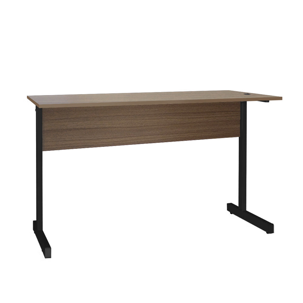 Mesa de Escritório 155cm Pé Metálico sem Gaveta com 1 passa fio - SM Super Light 15MM - 74AX155LX60P