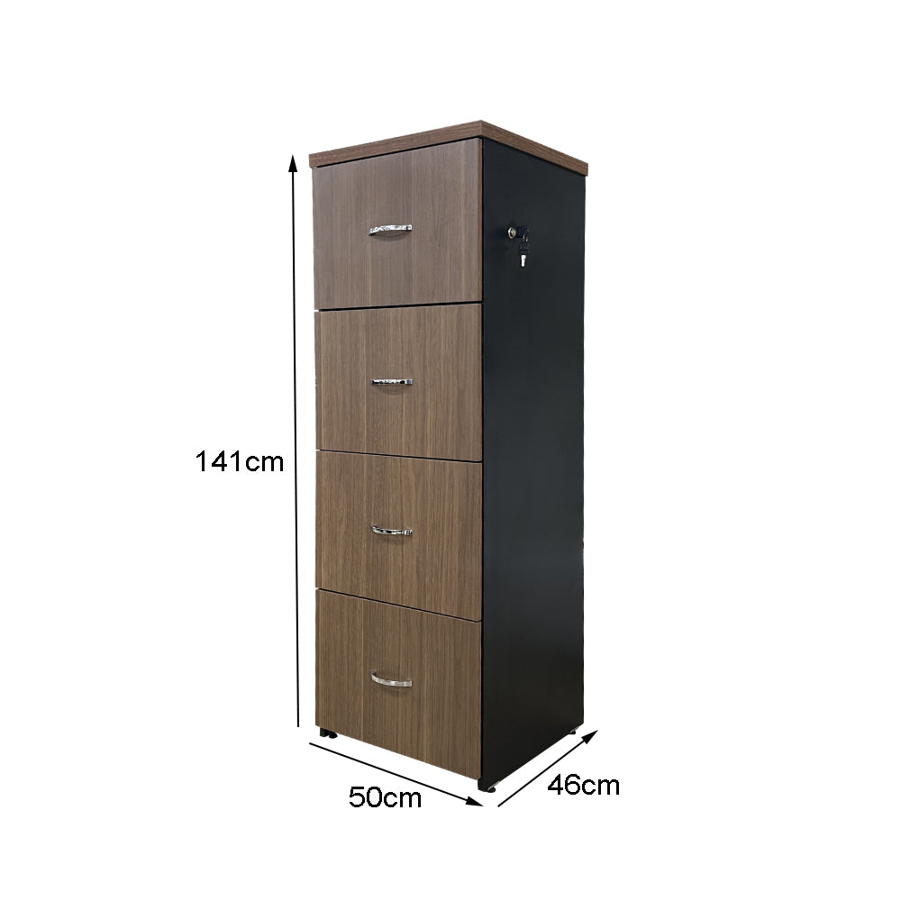 Arquivo para pasta suspensa com 4 gavetas com corrediças telescópicas - SM Alfa BP 141Ax50Lx46P