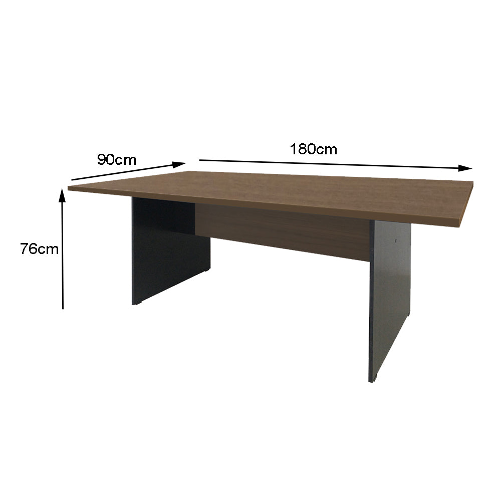 Mesa de Reunião Retangular 6 Lugares - SM Alfa BP - 76Ax180Lx90P