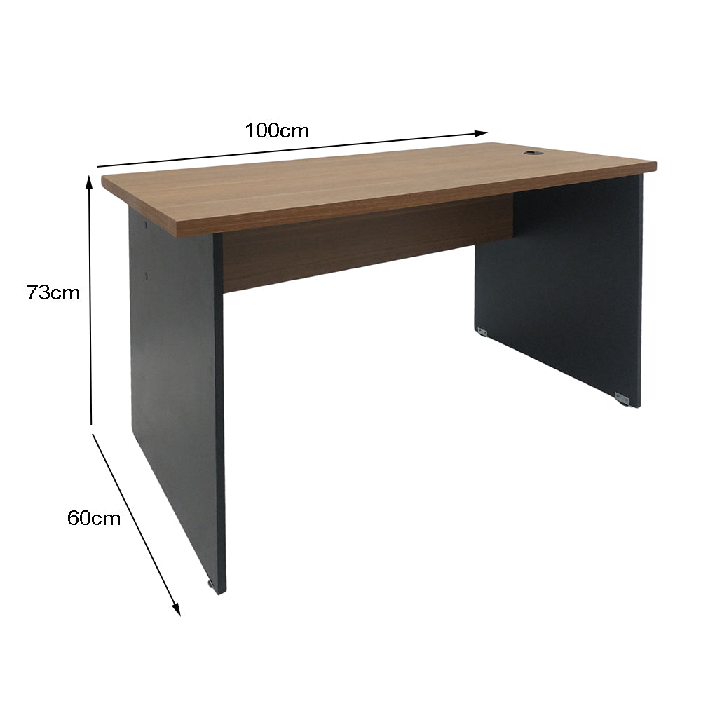 Mesa de Escritório 100cm Pé Painel - SM Alfa BP - 73Ax100Lx60P