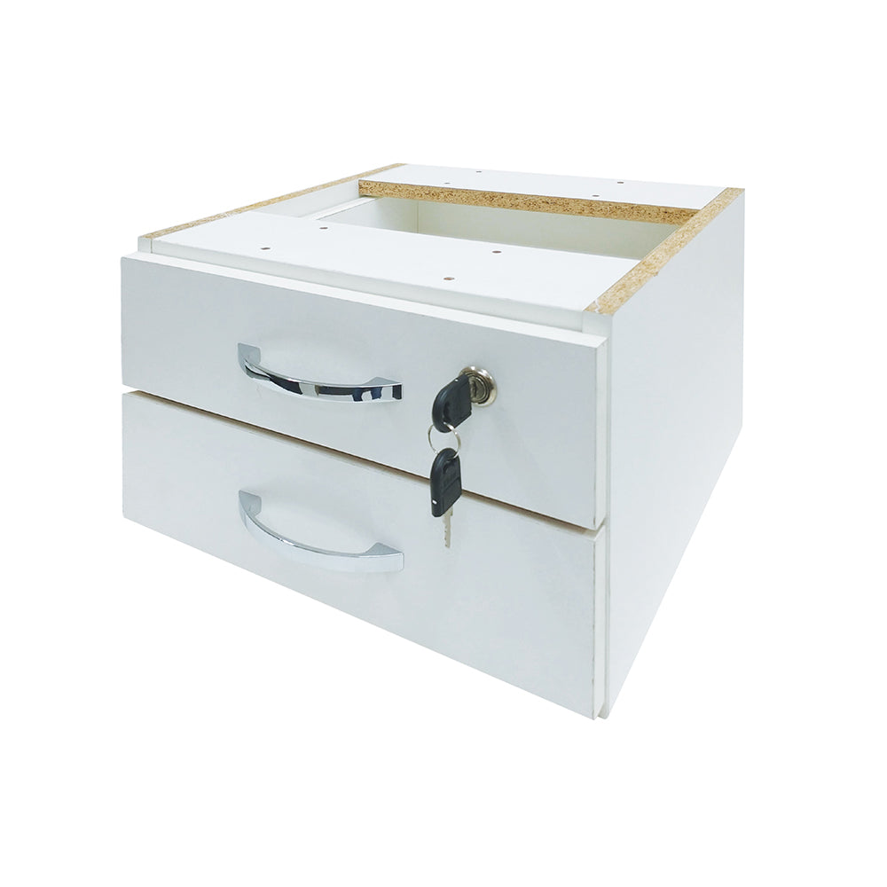 Gaveteiro de Mesa com 2 Gavetas - SM Alfa BP - 23AX35LX35P