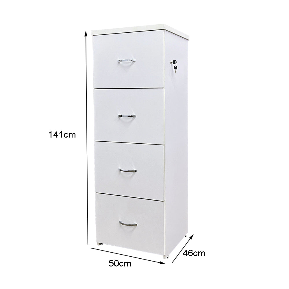 Arquivo para pasta suspensa com 4 gavetas com corrediças telescópicas - SM Alfa BP 141Ax50Lx46P