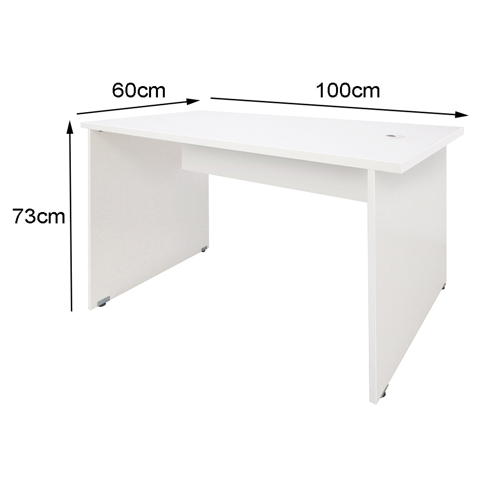 Mesa de Escritório 100cm Pé Painel - SM Alfa BP - 73Ax100Lx60P