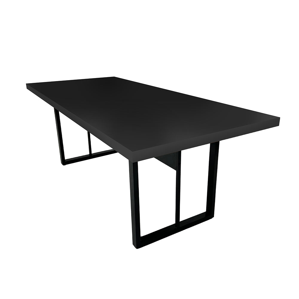 Mesa de Reunião Retangular 6 Lugares Com Pé Metálico - SM Prime - 74Ax200Lx90P