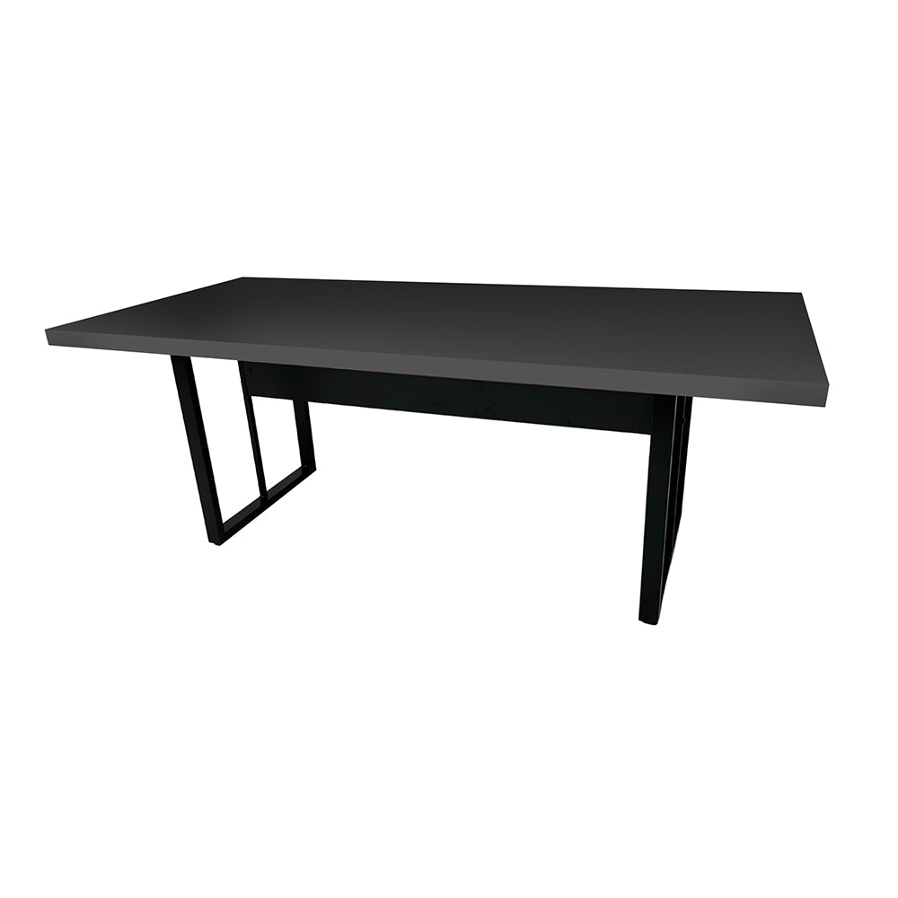 Mesa de Reunião Retangular 6 Lugares Com Pé Metálico - SM Prime - 74Ax200Lx90P