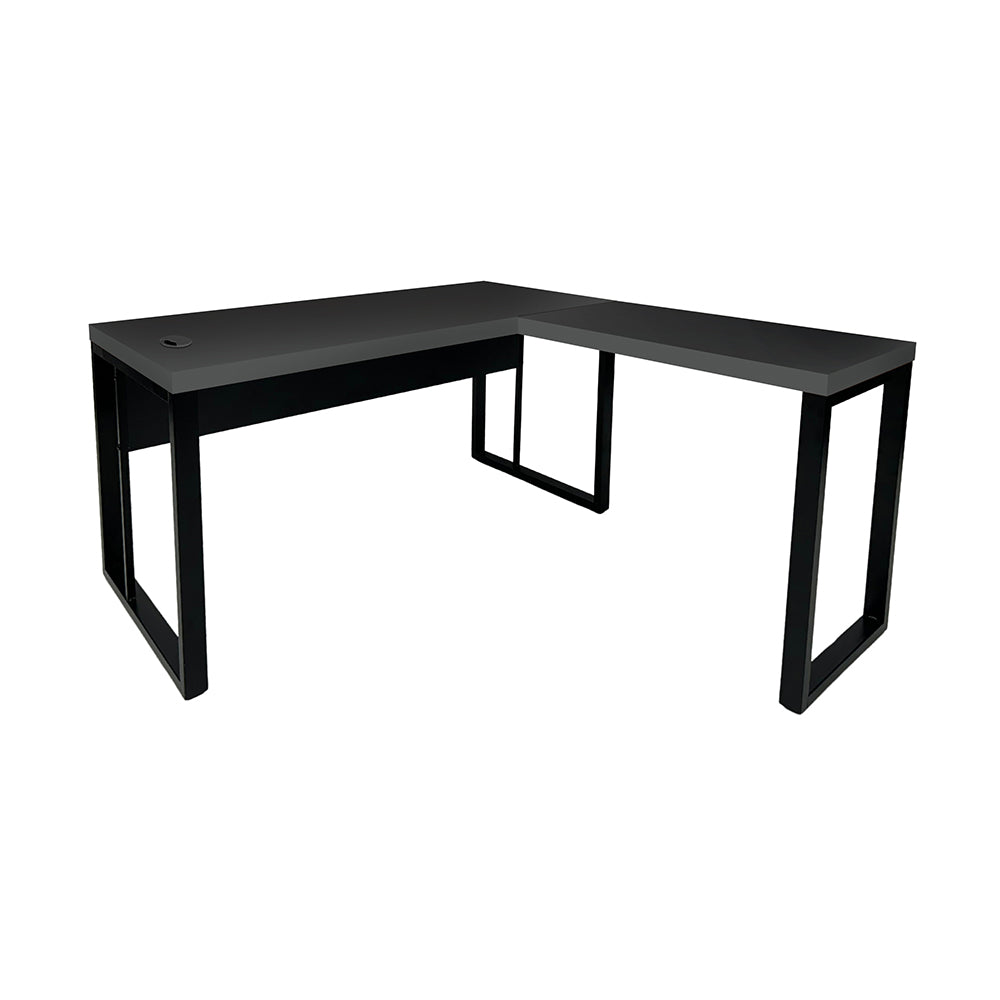 Mesa de Escritório em "L" Pé Metálico - Sm Prime - 76Ax150Lx160P
