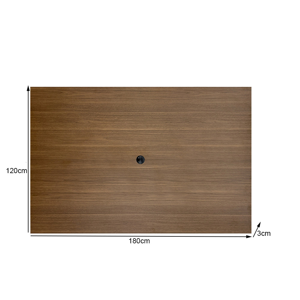 Painel de parede com passa cabo para mesa de reunião - Sm Prime 120x180x3