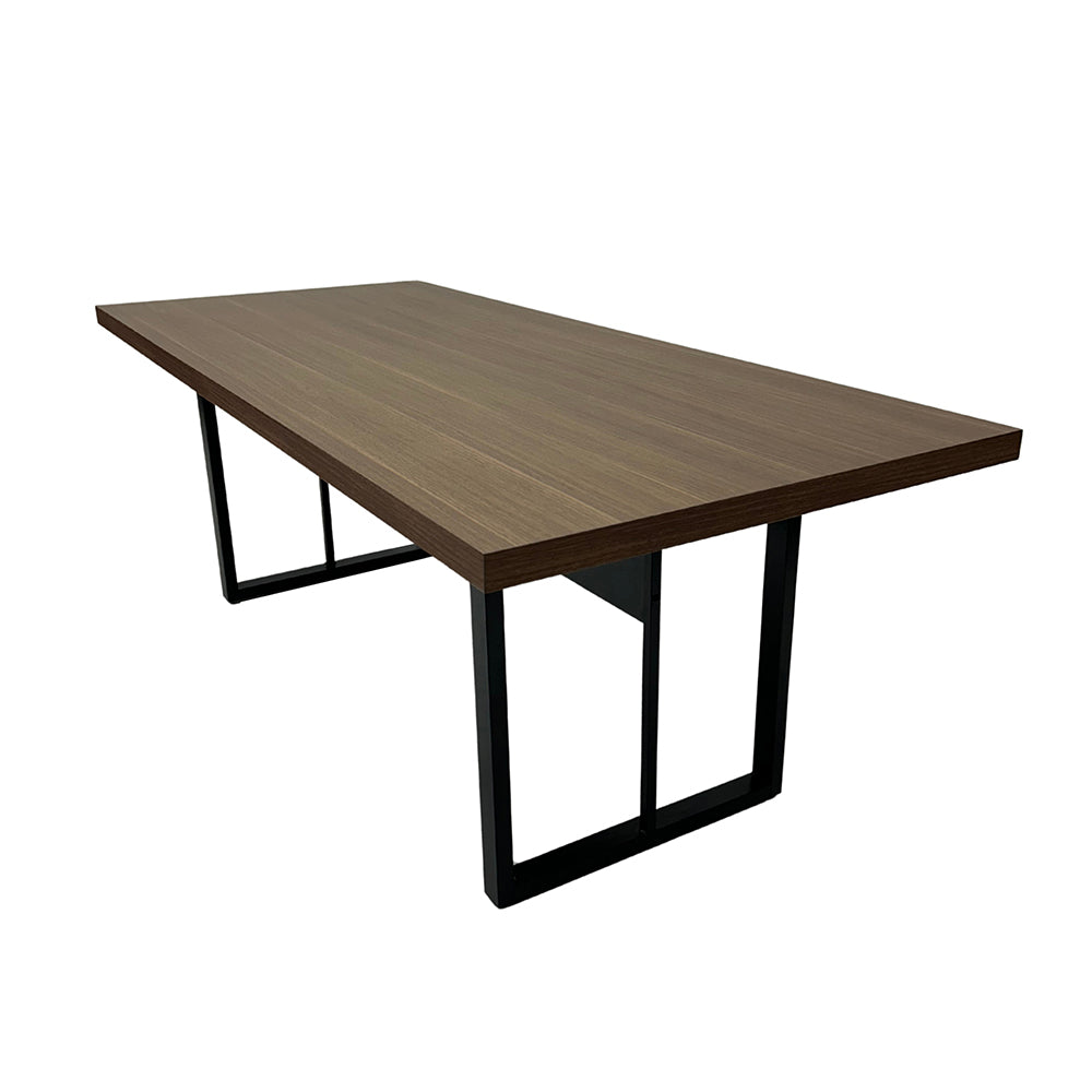 Mesa de Reunião Retangular 6 Lugares Com Pé Metálico - SM Prime - 74Ax200Lx90P