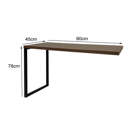Mesa de Escritório Auxiliar Com Pé Metálico - SM Prime - 76Ax90Lx45P