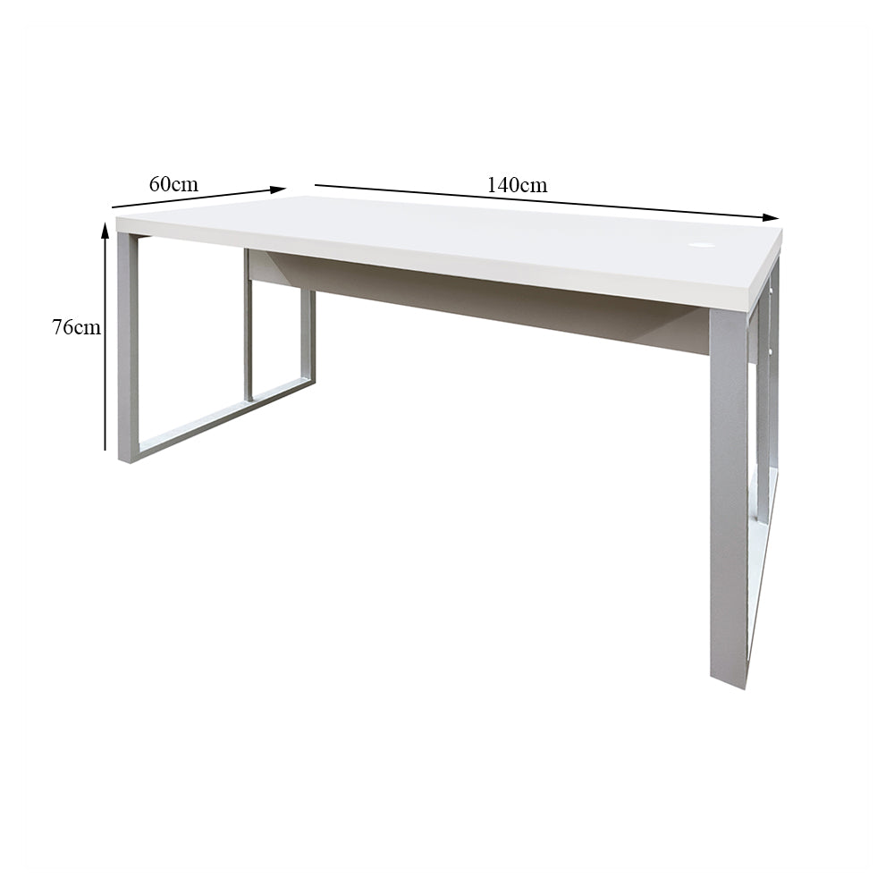 Mesa de Escritório em "L" Pé Metálico - Sm Prime - 76Ax140Lx150P