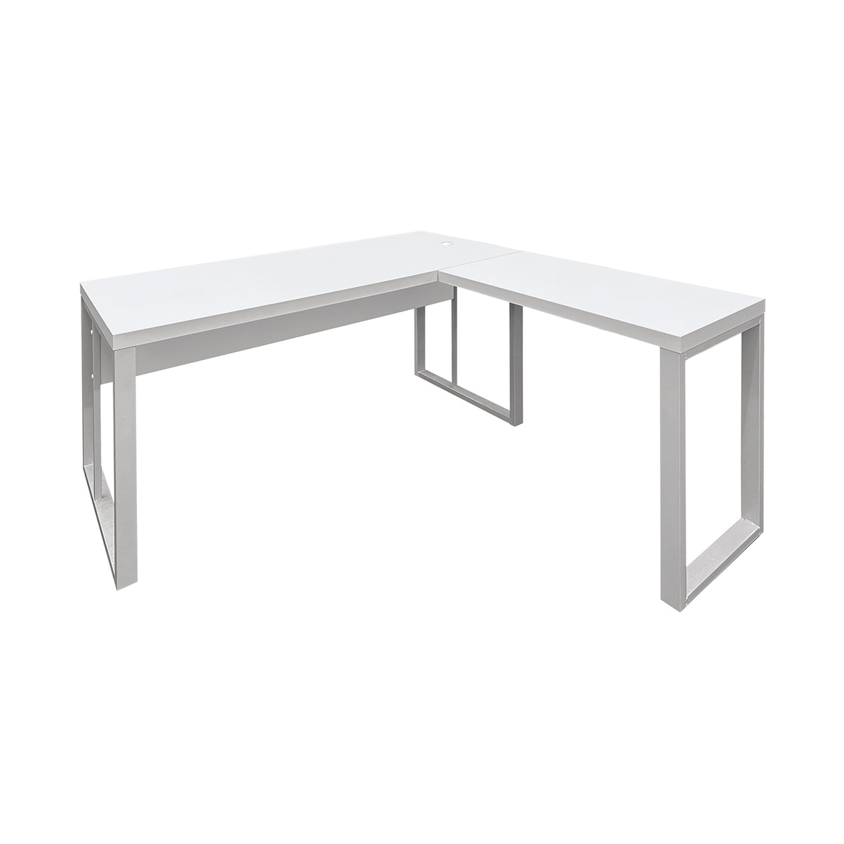 Mesa de Escritório em "L" Pé Metálico - Sm Prime - 76Ax120Lx150P