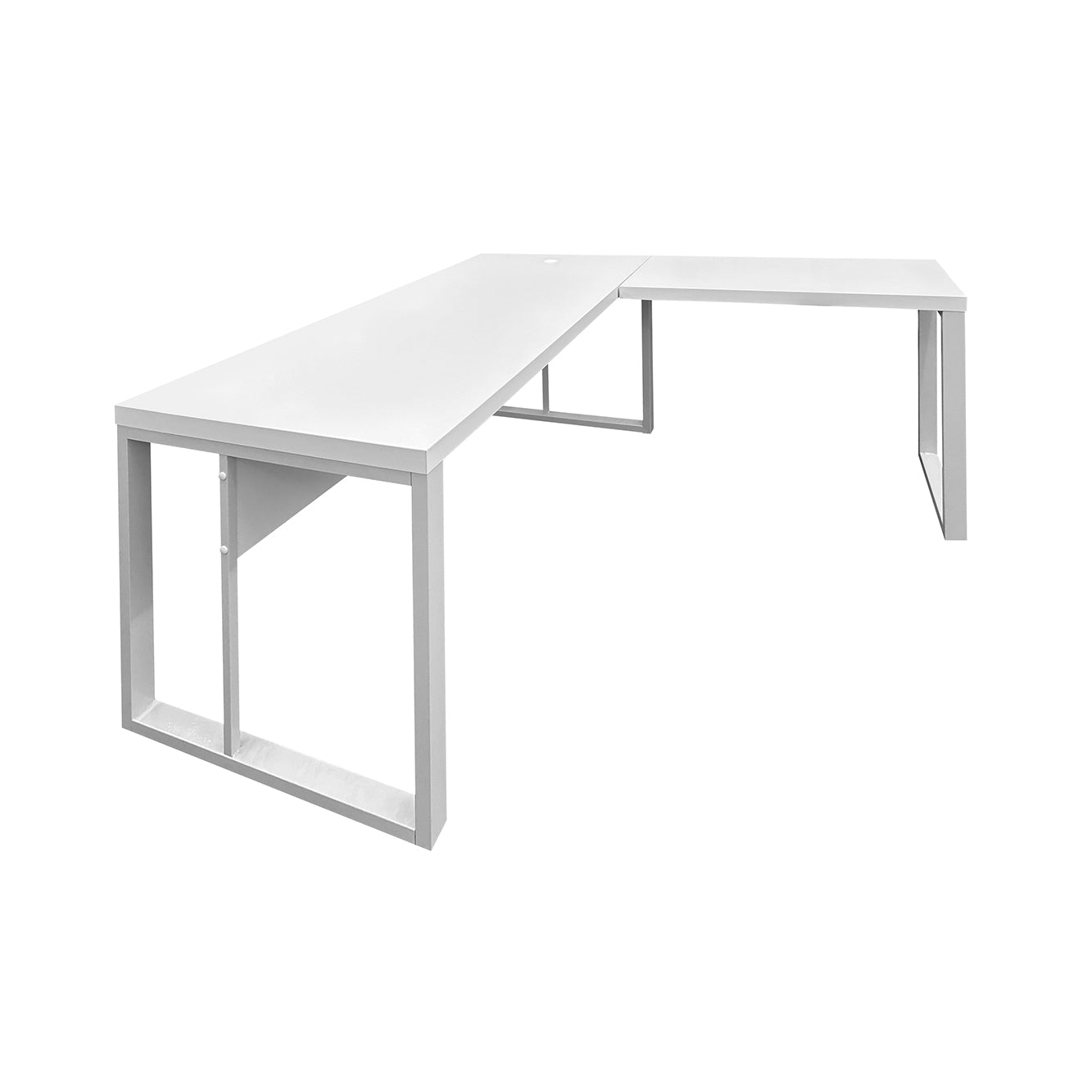 Mesa de Escritório em "L" Pé Metálico - Sm Prime - 76Ax140Lx150P