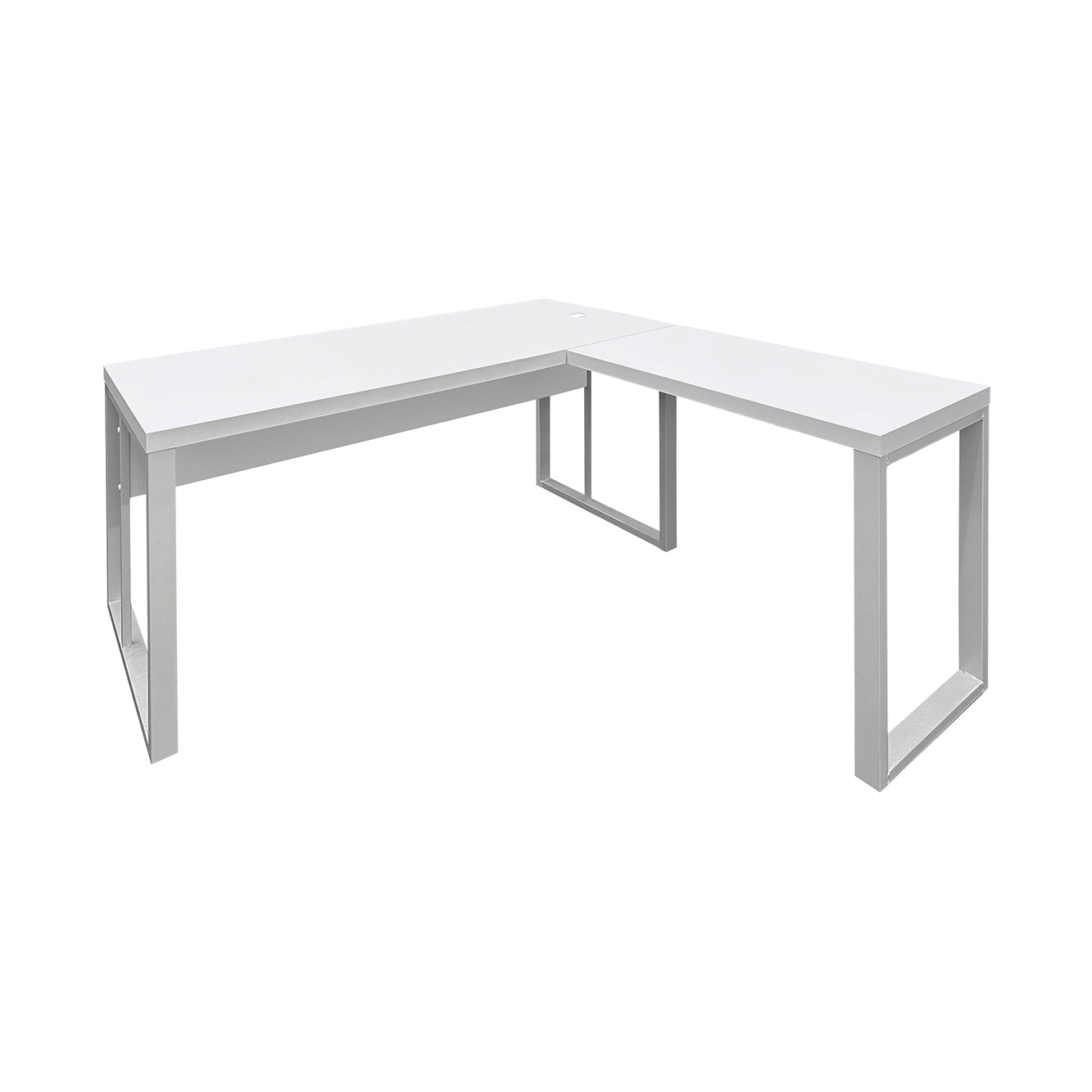Mesa de Escritório em "L" Pé Metálico - Sm Prime - 76Ax140Lx160P