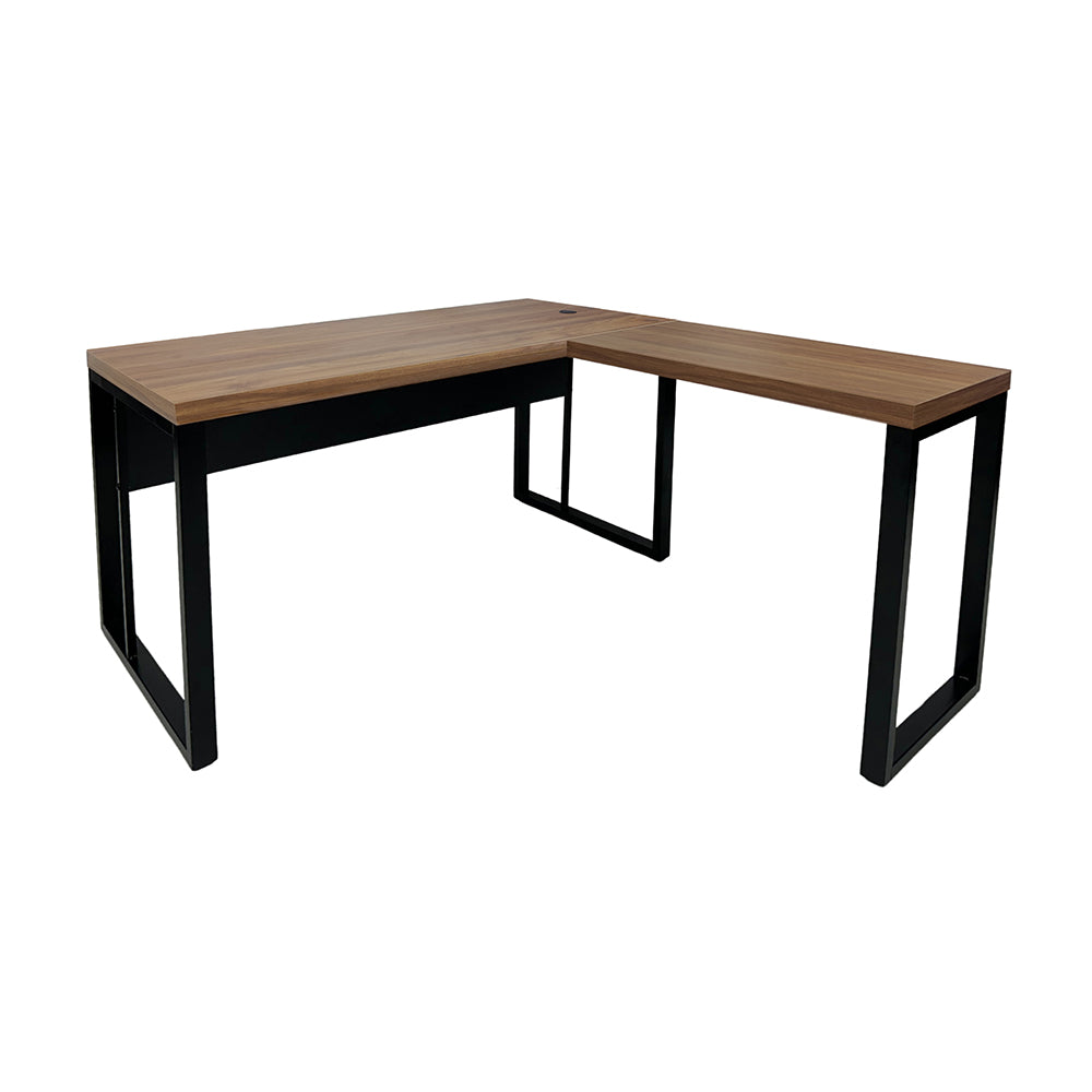 Mesa de Escritório em "L" Pé Metálico - Sm Prime - 76Ax150Lx160P