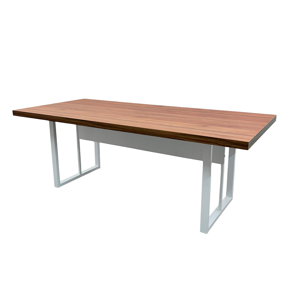 Mesa de Reunião Retangular 6 Lugares Com Pé Metálico - SM Prime - 74Ax200Lx90P