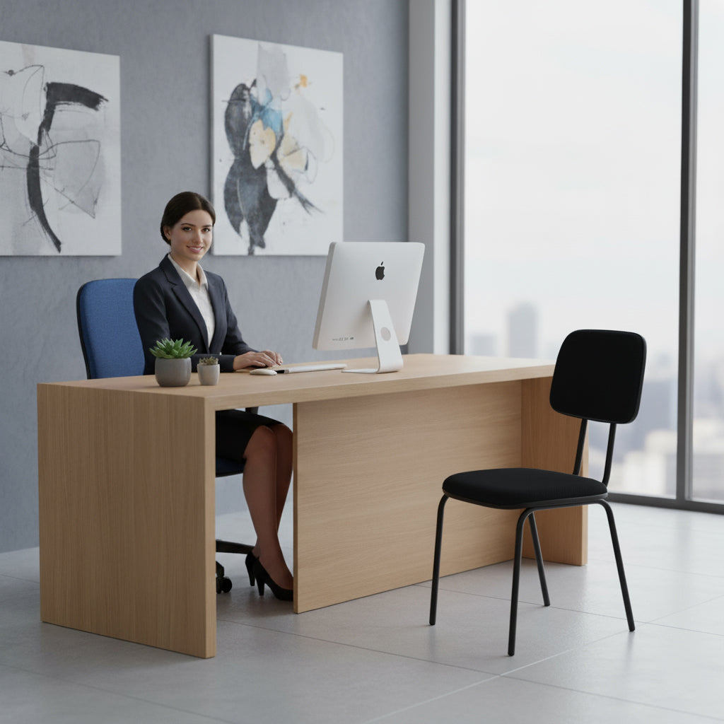 Cadeira de Escritório Secretária Fixa Export