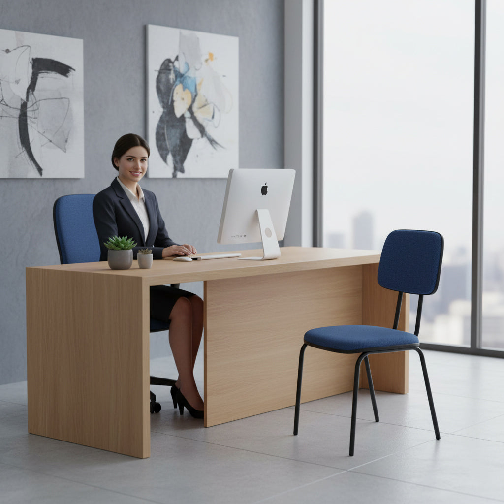 Cadeira de Escritório Secretária Fixa Export