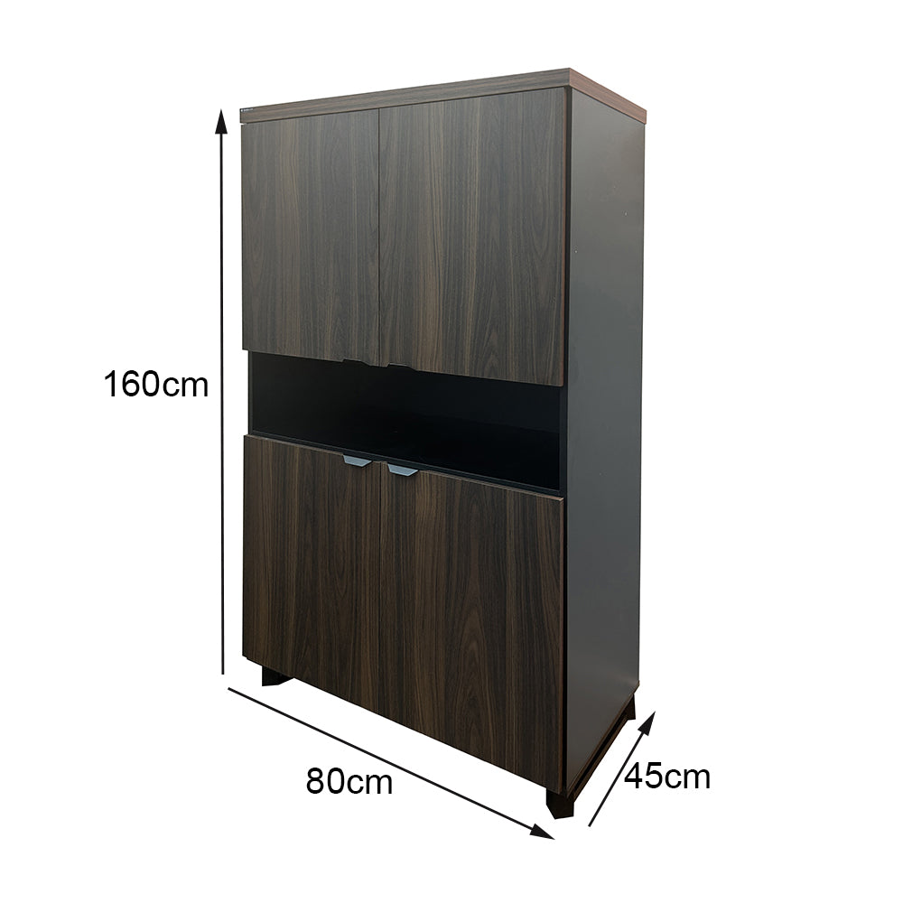 Armário Estante Executivo com 4 prateleiras - Euro Malta - 160AX80LX45P