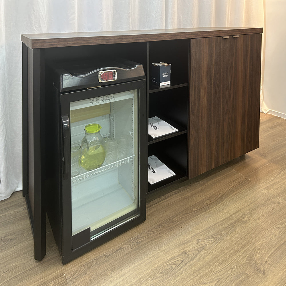 Armário Baixo Frigobar Esquerdo com 1 prateleira - Euro Malta - 100AX180LX60P