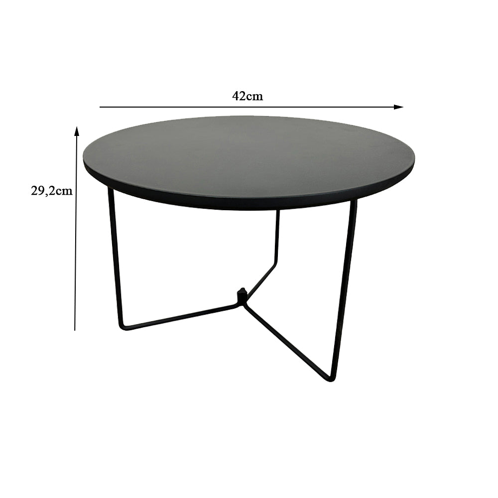 Mesa de Centro com Tampo MDF/BP e Base Metálica 29,2Ax42L