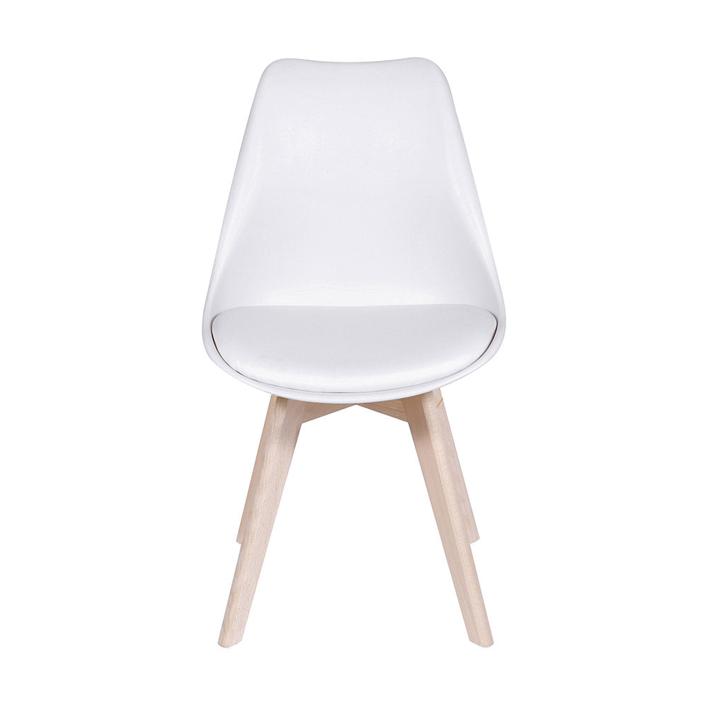 Cadeira de Escritório Secretária Fixa Joly Com base em Madeira - Or Design