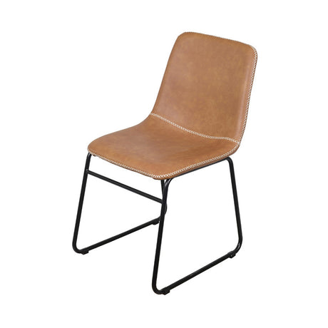 Cadeira de escritório Verner em courvin com pés de aço - Or Design