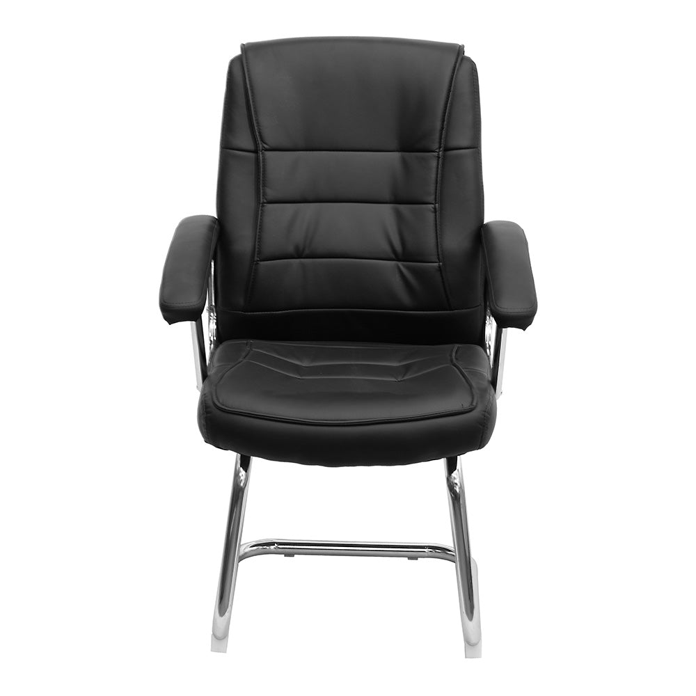 Cadeira de Escritório Atendimento Com Estofado em PU e Base Cromada Osler - Or Design