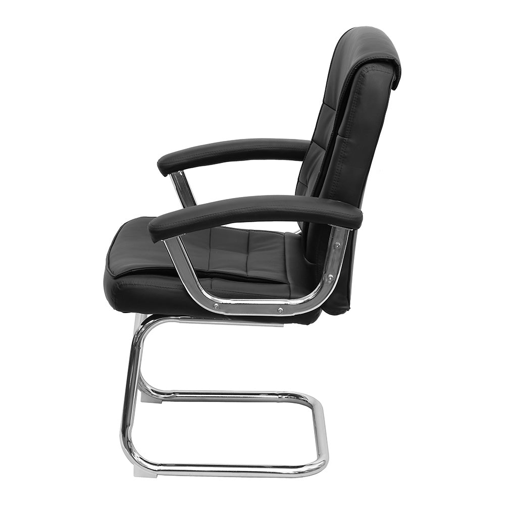 Cadeira de Escritório Atendimento Com Estofado em PU e Base Cromada Osler - Or Design