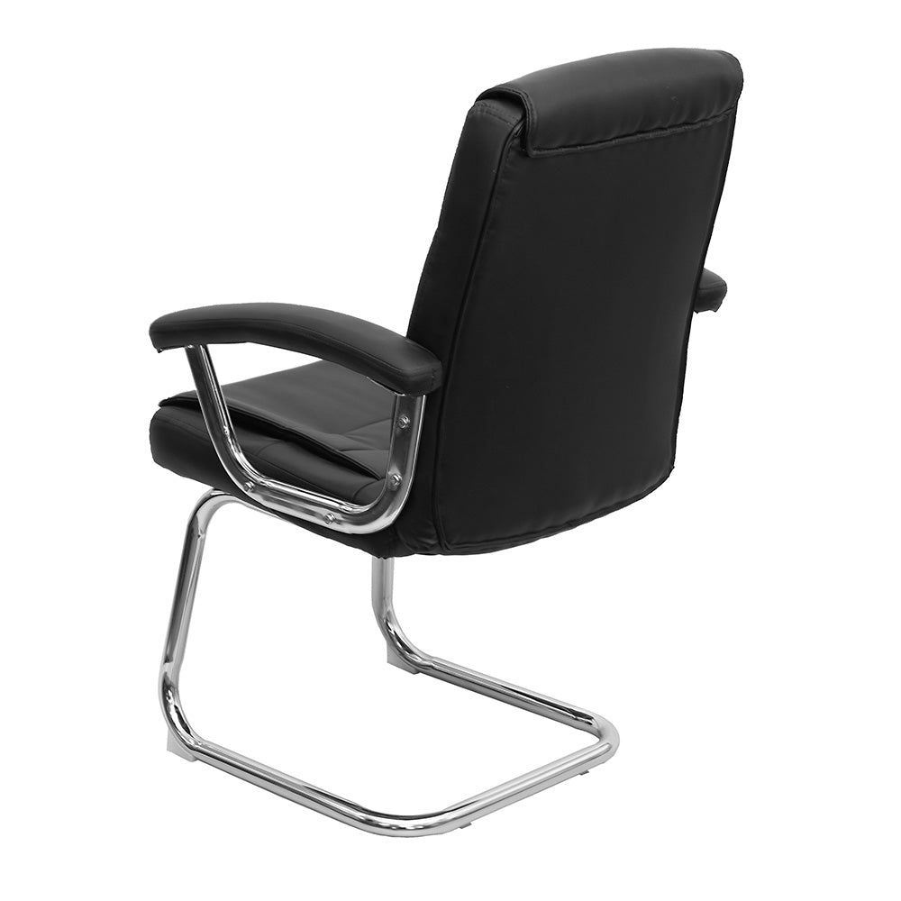 Cadeira de Escritório Atendimento Com Estofado em PU e Base Cromada Osler - Or Design